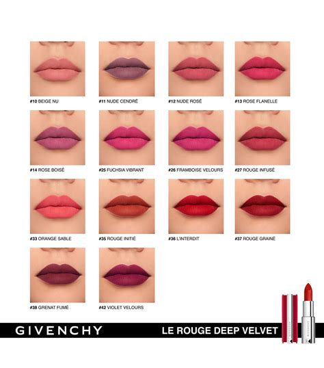 le rouge deep velvet givenchy beauty|rouge velvet the lipstick.